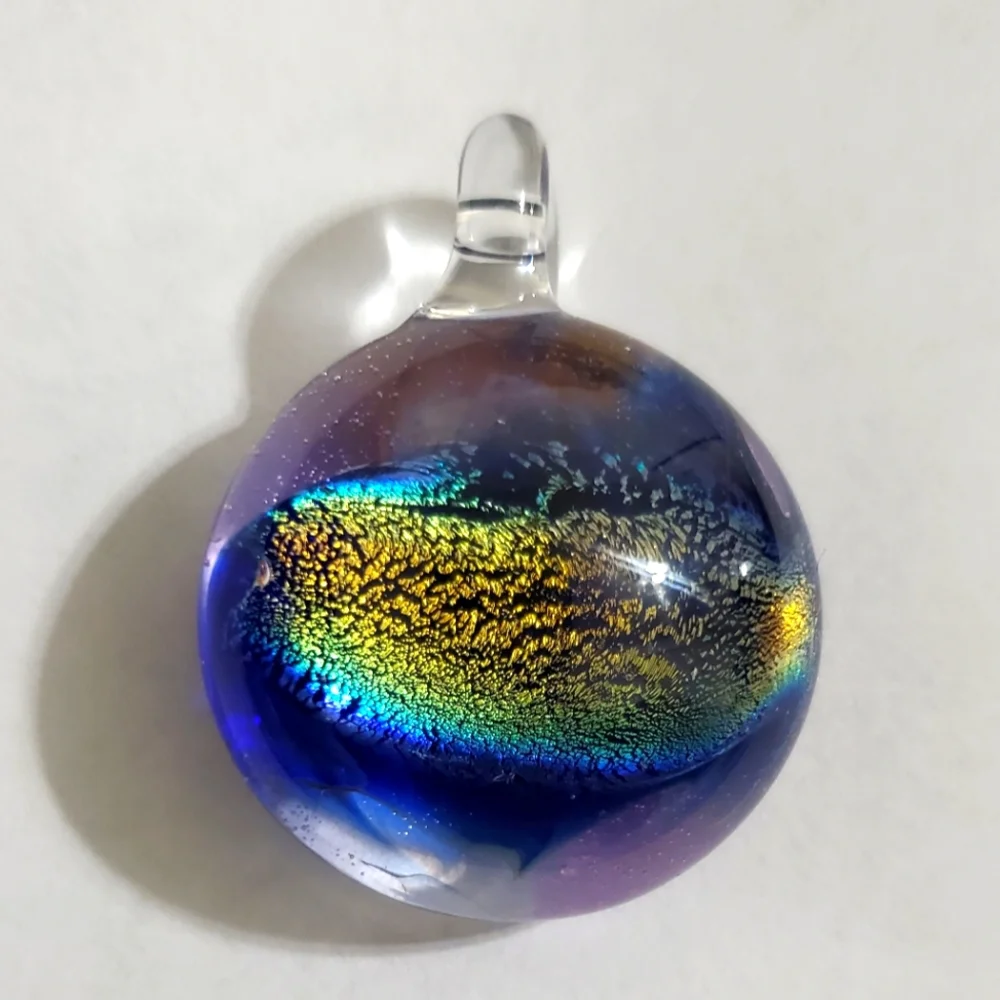 Blue Glass Pendant - Picture 1 of 5